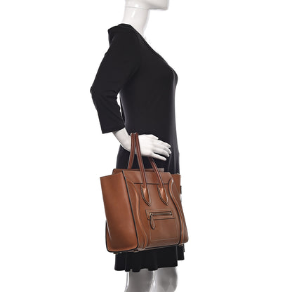 Celine Natural Calfskin Micro Luggage Tan 2 of 26