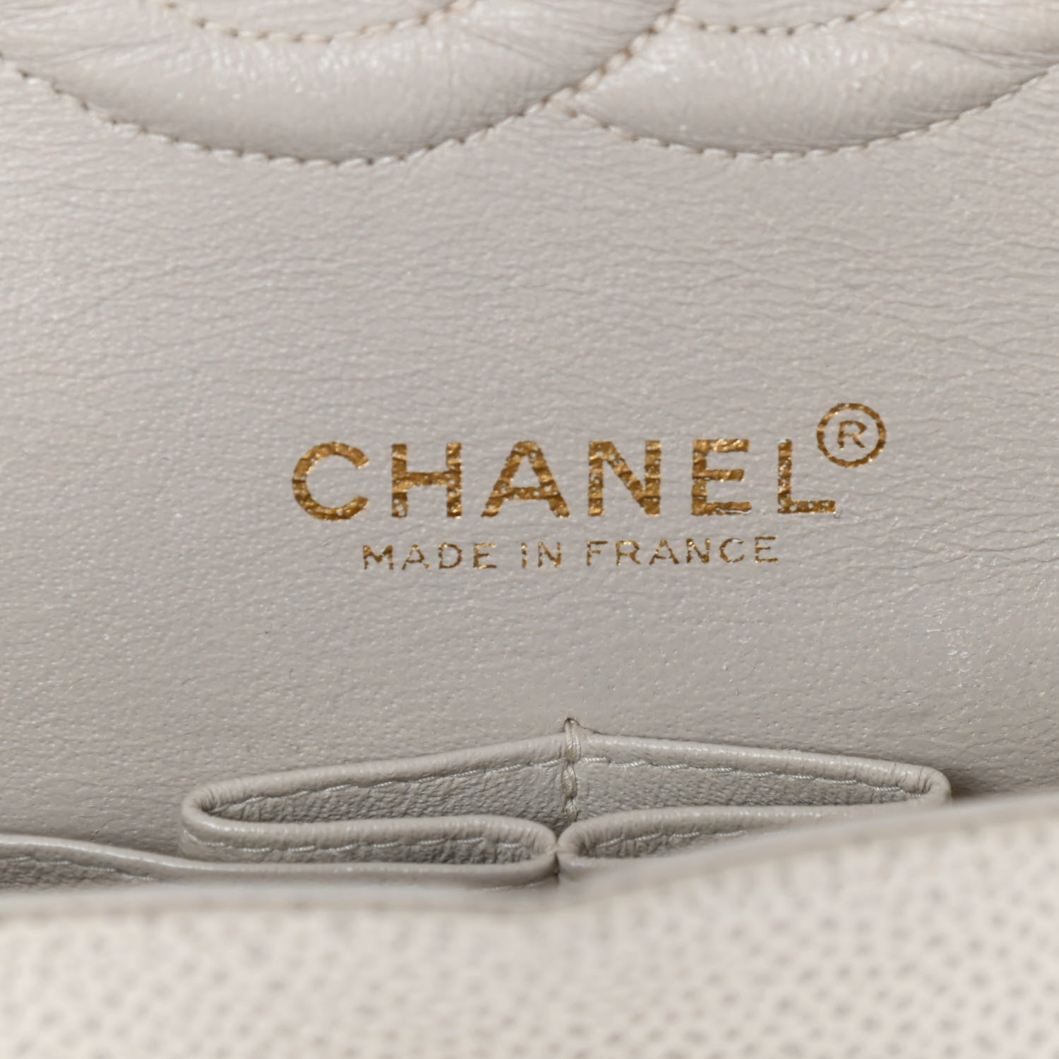 Chanel Caviar Quilted Medium Double Flap Light Beige 5 of 8