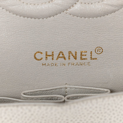 Chanel Caviar Quilted Medium Double Flap Light Beige 5 of 8