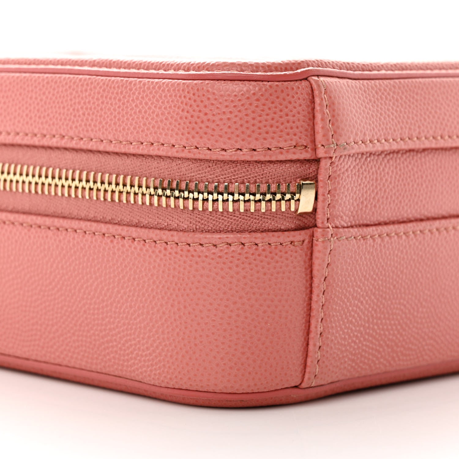Chanel Caviar Quilted CC North South Filigree Vanity Case Pink 9 of 14