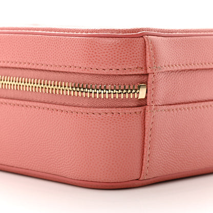 Chanel Caviar Quilted CC North South Filigree Vanity Case Pink 9 of 14