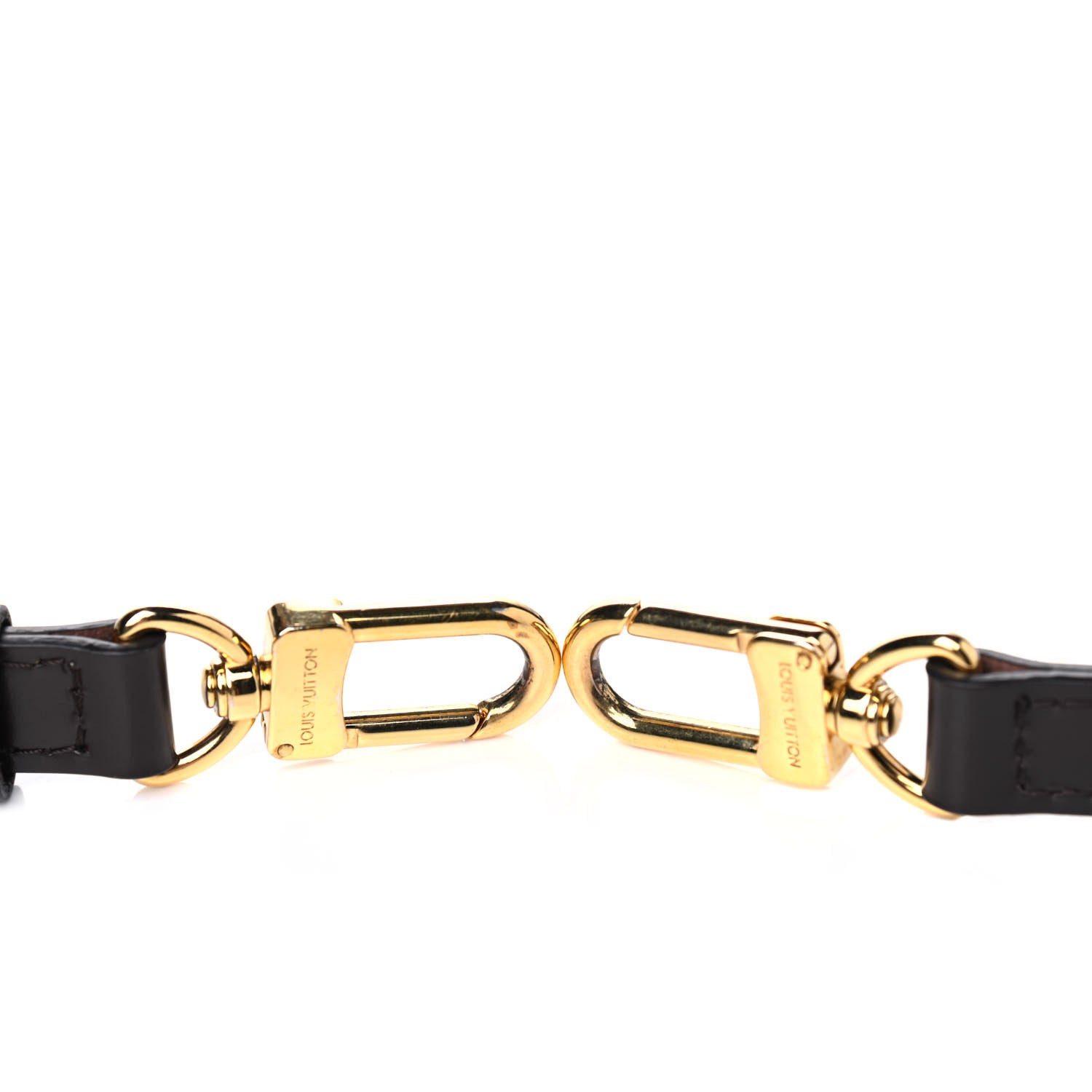 Louis Vuitton Calfskin 16mm Adjustable Shoulder Strap Brown 3 of 4