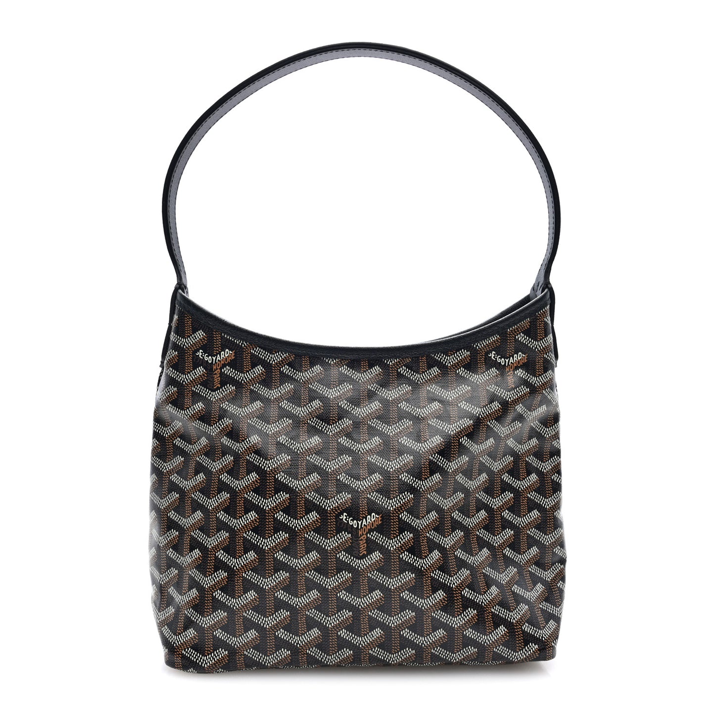 Goyardine Mini Boheme Hobo Black