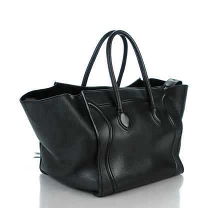 Celine Supple Calfskin Medium Phantom Luggage Black 3 of 8