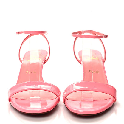 Christian Louboutin Patent Epic 70 Sandals 41 Bubble Gum 2 of 8