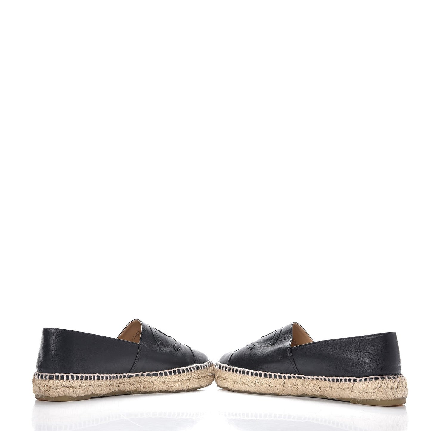 Lambskin CC Espadrilles 38 Black