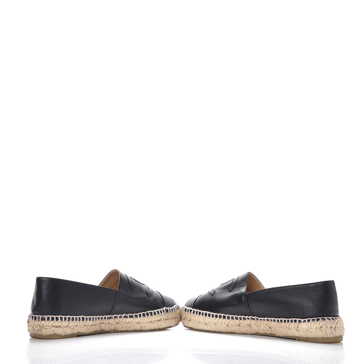 Chanel Lambskin CC Espadrilles 38 Black 6 of 16