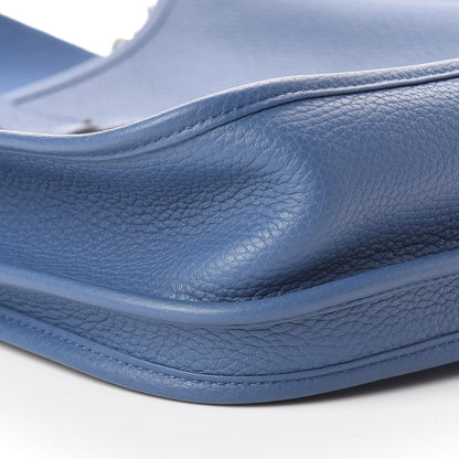 Hermes Taurillon Clemence Evelyne III PM Bleu Agate 8 of 10