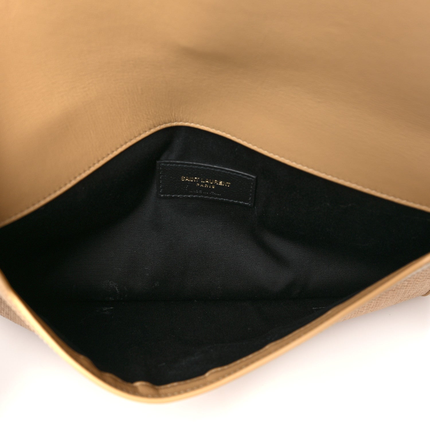 Saint Laurent Micro Raffia Uptown Pouch Natural Hay Blush 5 of 11