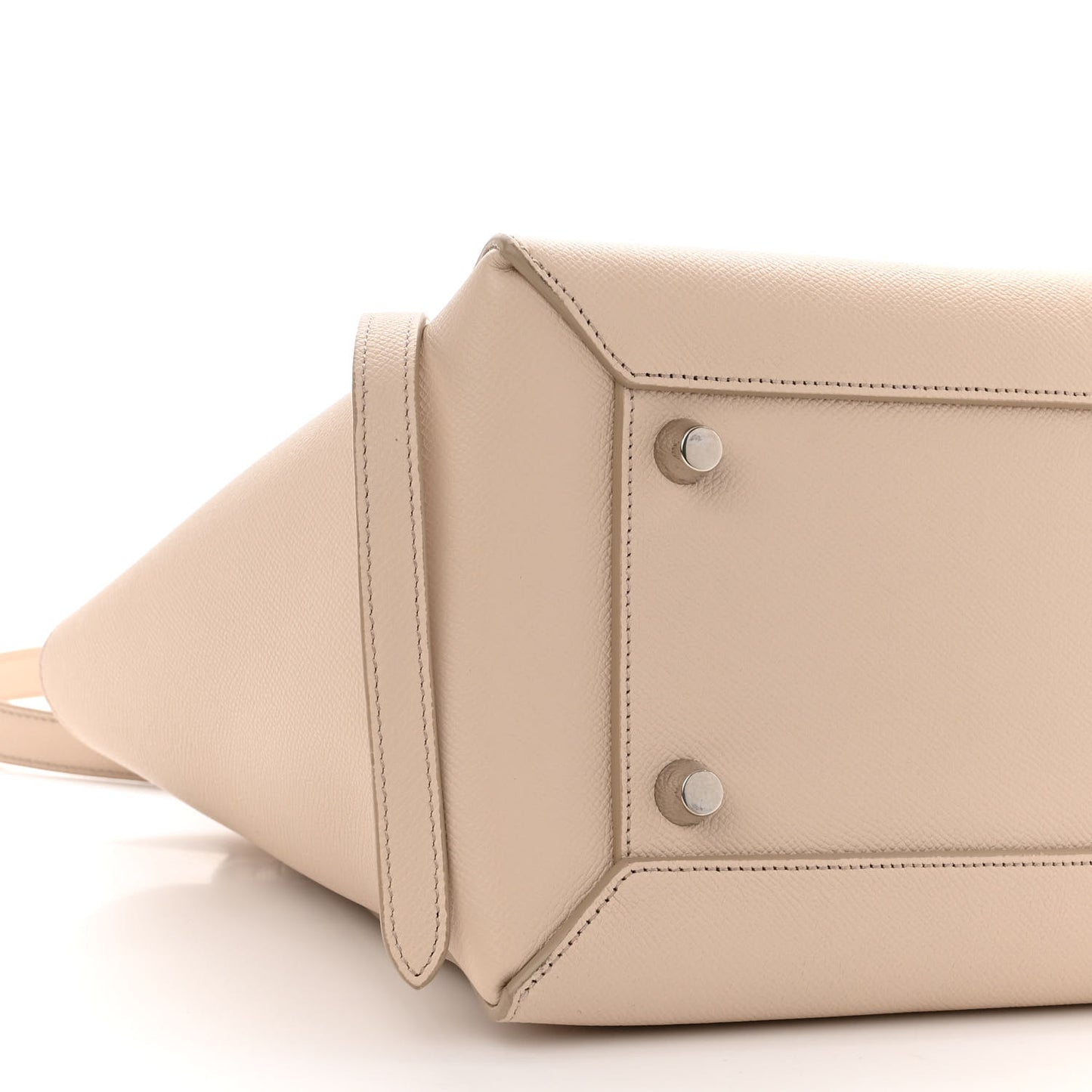 Grained Calfskin Mini Belt Bag Light Taupe