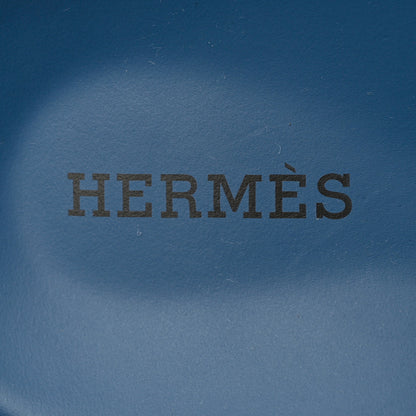 Hermes Epsom Womens Chypre Sandals 36.5 Bleu Bleuet 7 of 9