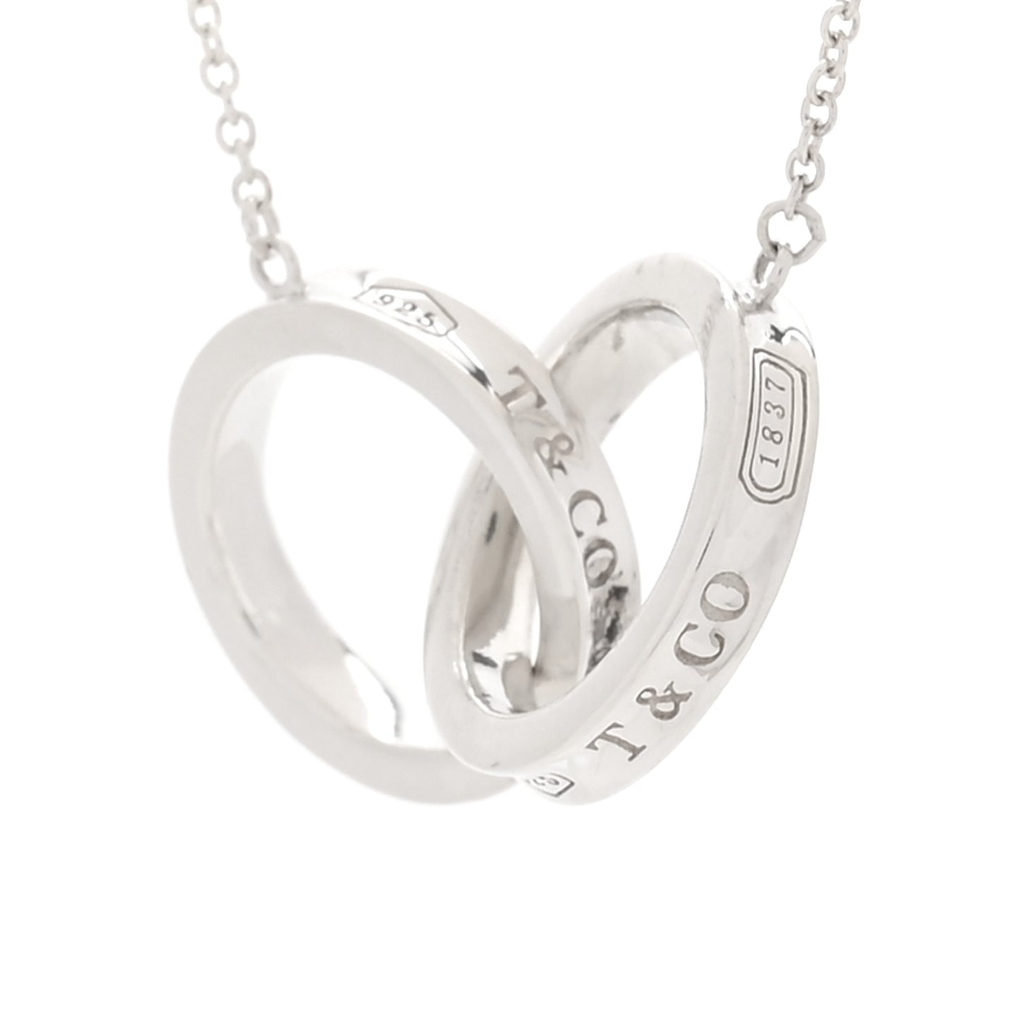 Sterling Silver 1837 Interlocking Circles Pendant Necklace