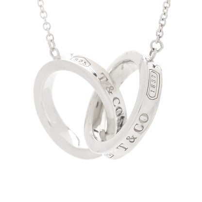 Tiffany Sterling Silver 1837 Interlocking Circles Pendant Necklace 5 of 6