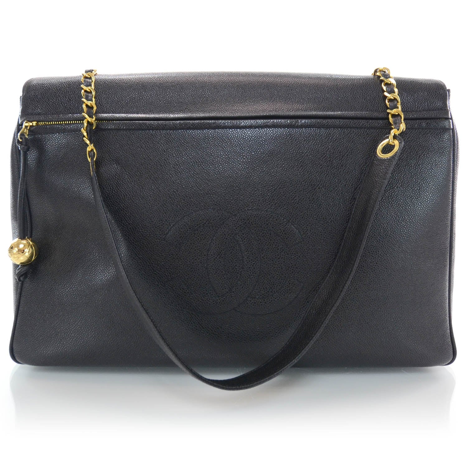 Chanel Caviar XL Weekender Bag Black 3 of 9