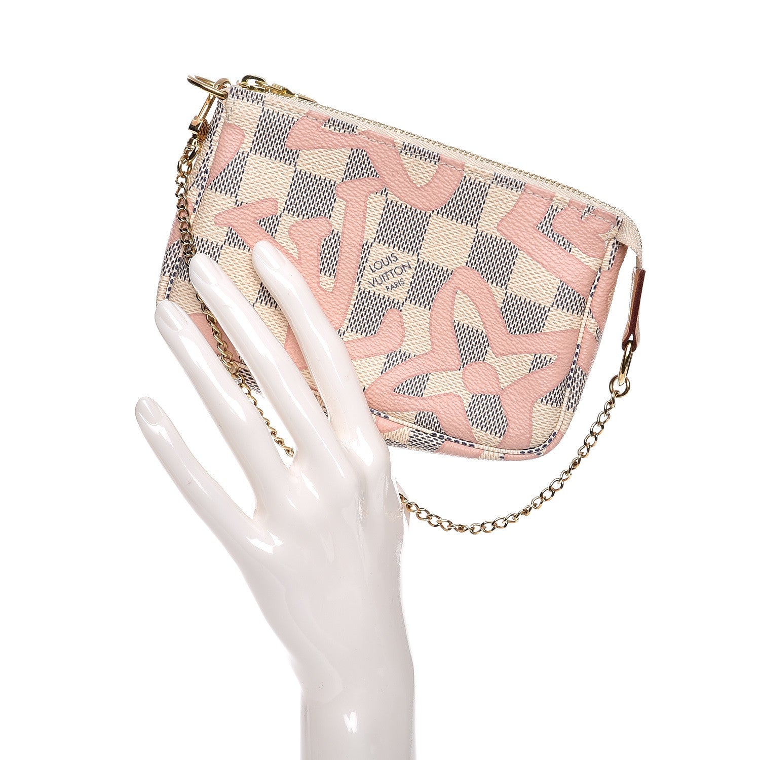 Louis Vuitton Damier Azur Tahitienne Mini Pochette Accessories 2 of 8