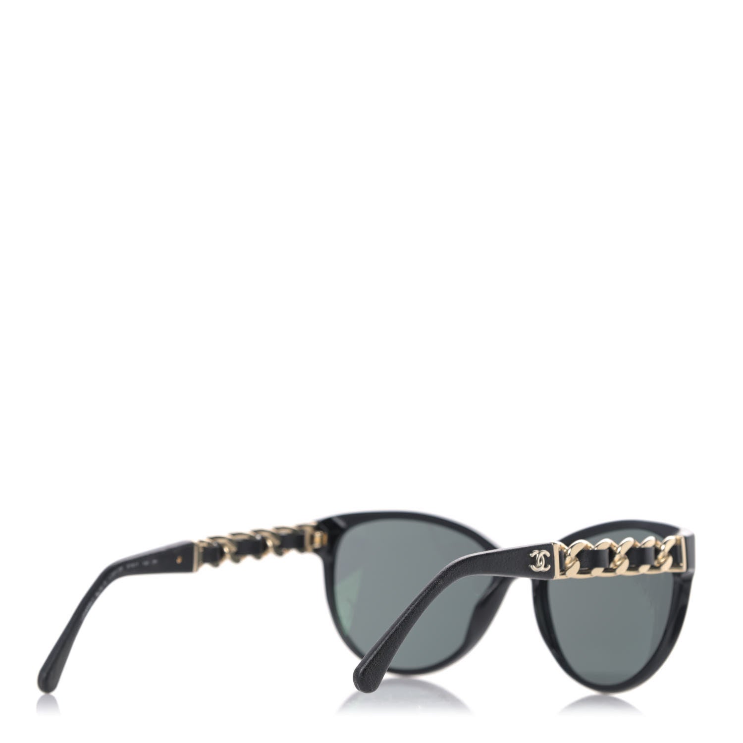 Chanel CC Chain Sunglasses 5215Q Black 4 of 6