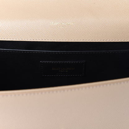 Saint Laurent Grain De Poudre Medium Monogram Kate Satchel Nude Powder 8 of 10