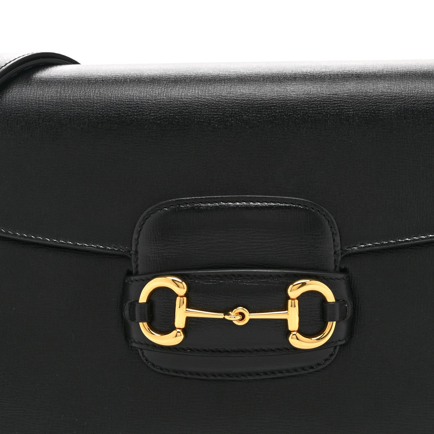 Gucci Azalea Calfskin Horsebit 1955 Shoulder Bag Black 9 of 11