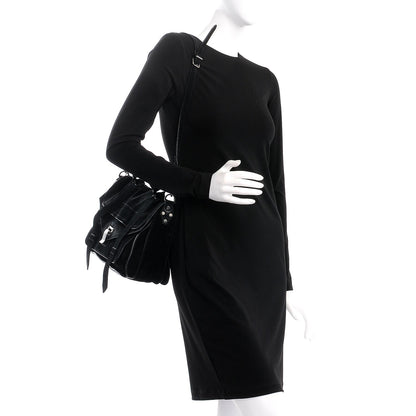 Proenza Schouler Suede Medium PS1 Satchel Black 2 of 11
