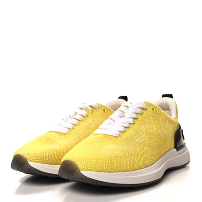 Chanel Mesh Embroidered CC Sneakers 36.5 Yellow 3 of 8