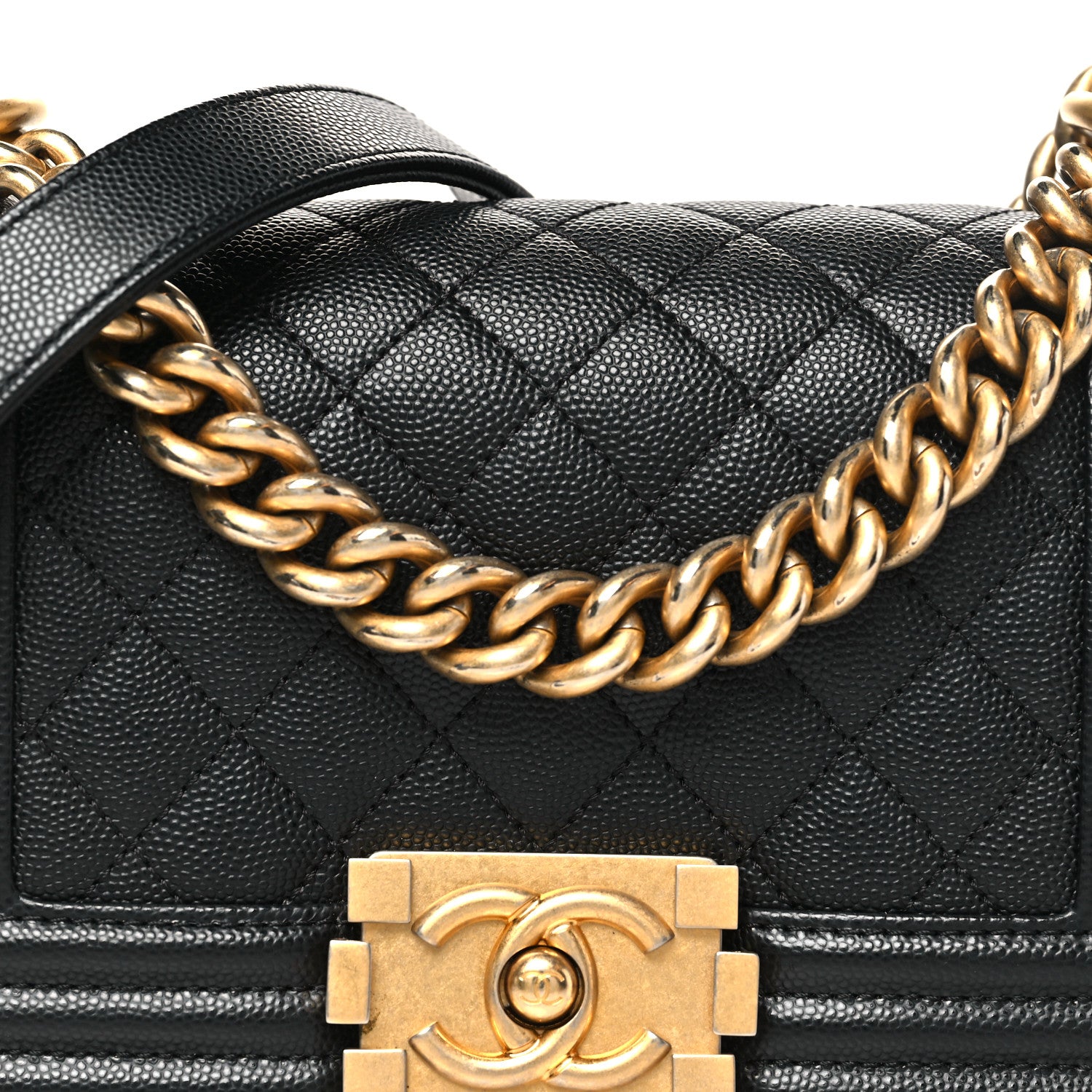 Chanel Caviar Quilted Small Boy Flap Black 8 of 11