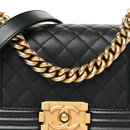 Chanel Caviar Quilted Small Boy Flap Black 8 of 11