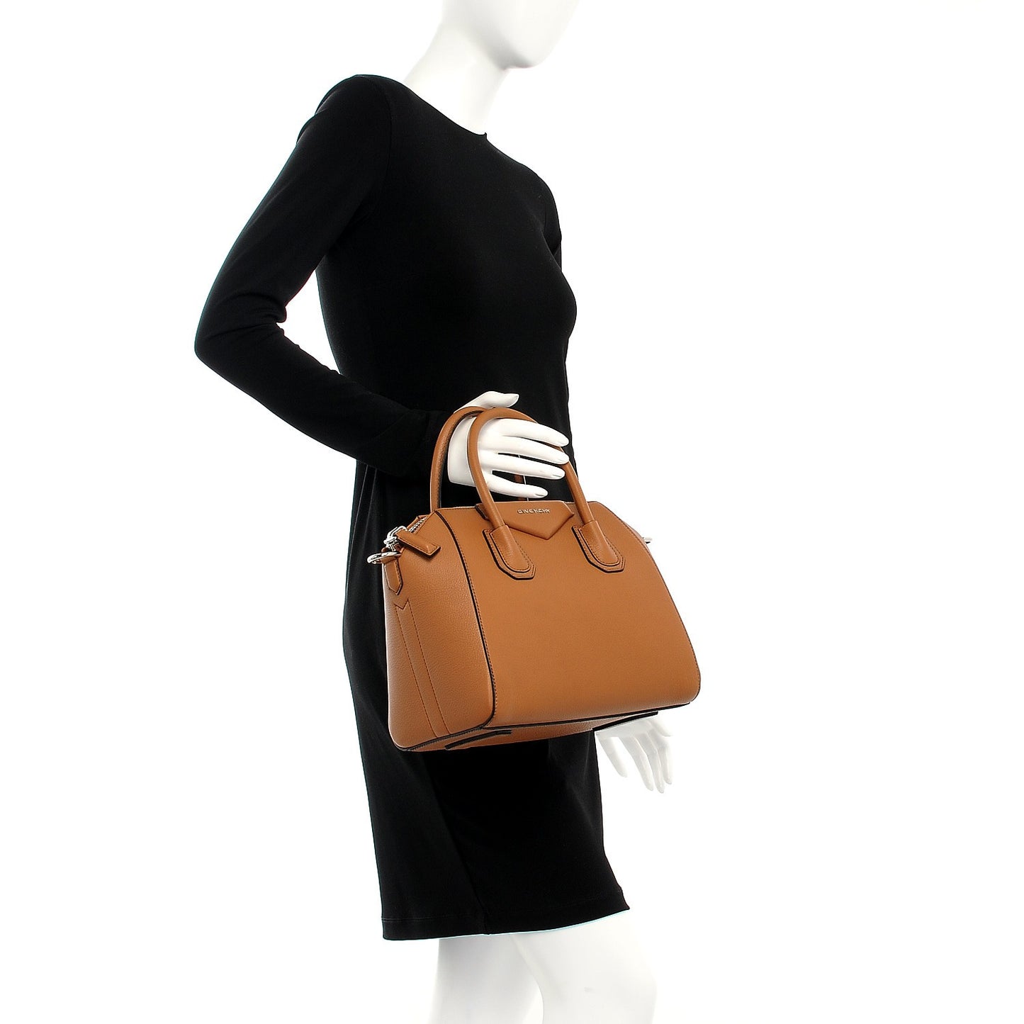 Sugar Goatskin Small Antigona Caramel