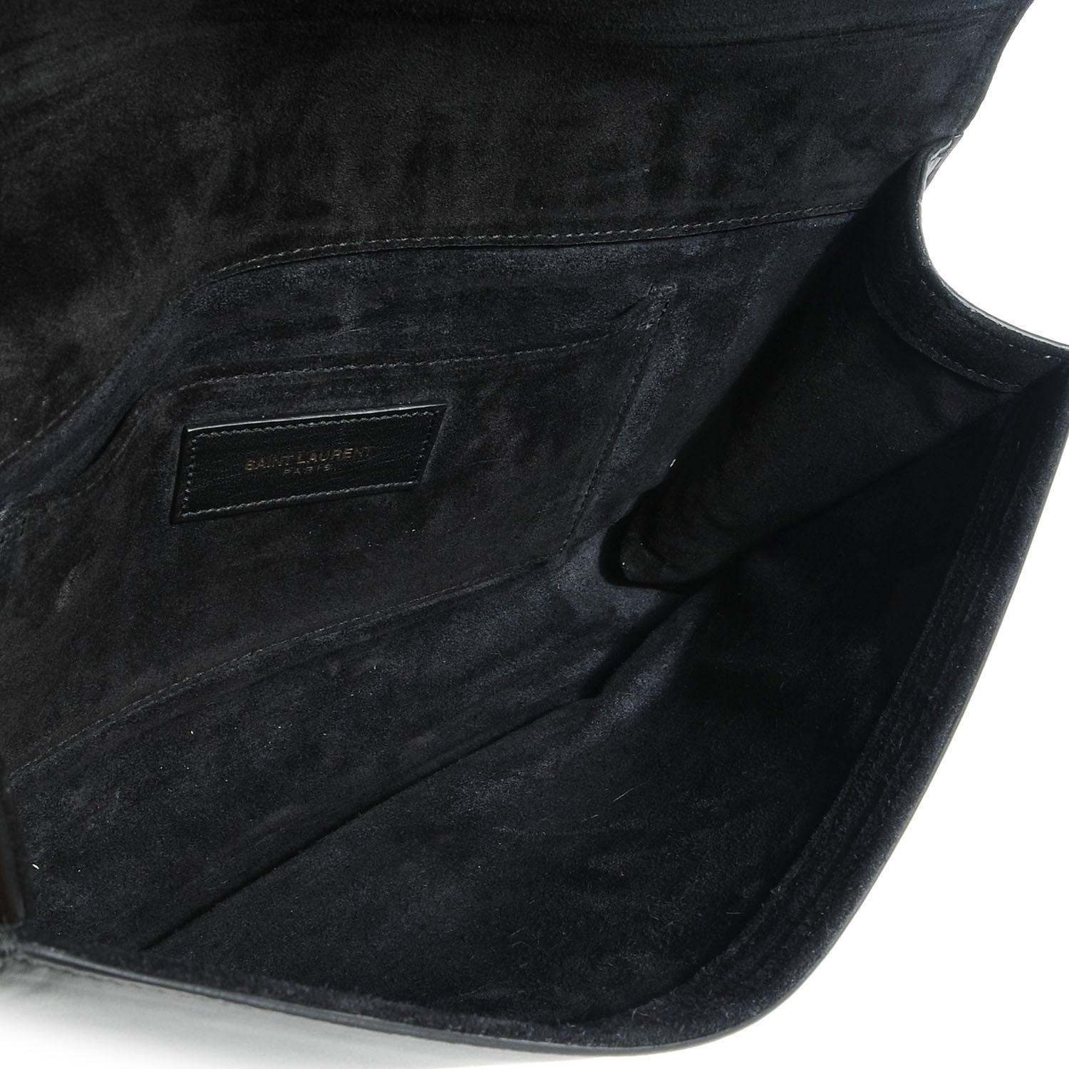 Saint Laurent Calfskin Classic Y Clutch Black 5 of 8