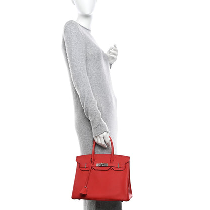 Hermes Togo BIRKIN 30 Rouge Casaque 2 of 10