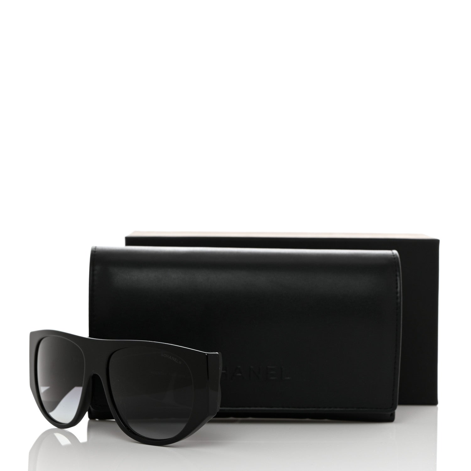 Chanel Acetate Quilted CC Pilot Sunglasses 71465 Black 8 of 8