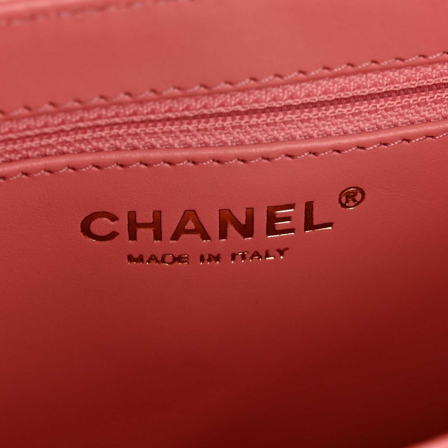 Shiny Aged Calfskin Quilted Nano Kelly Shopper Coral Pink