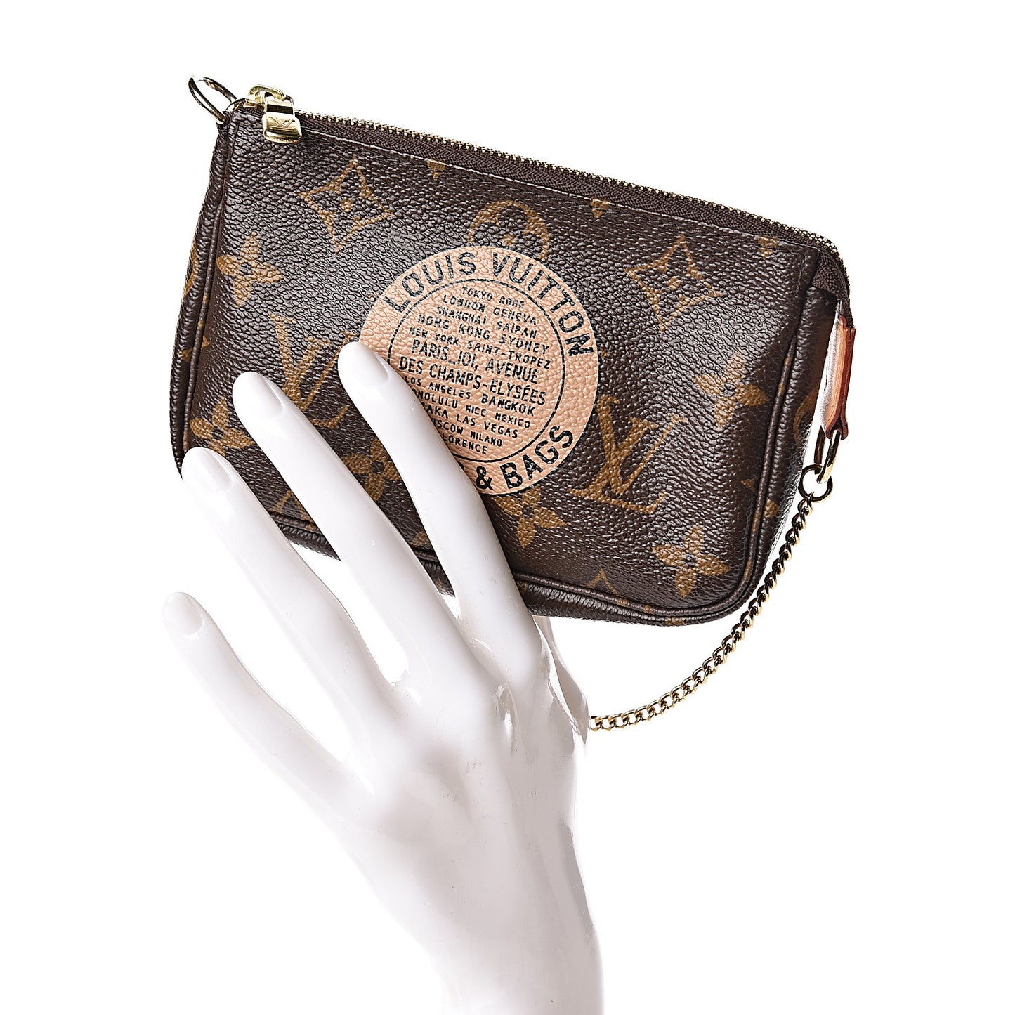 Monogram Complice Trunks and Bags Mini Pochette Accessories Beige