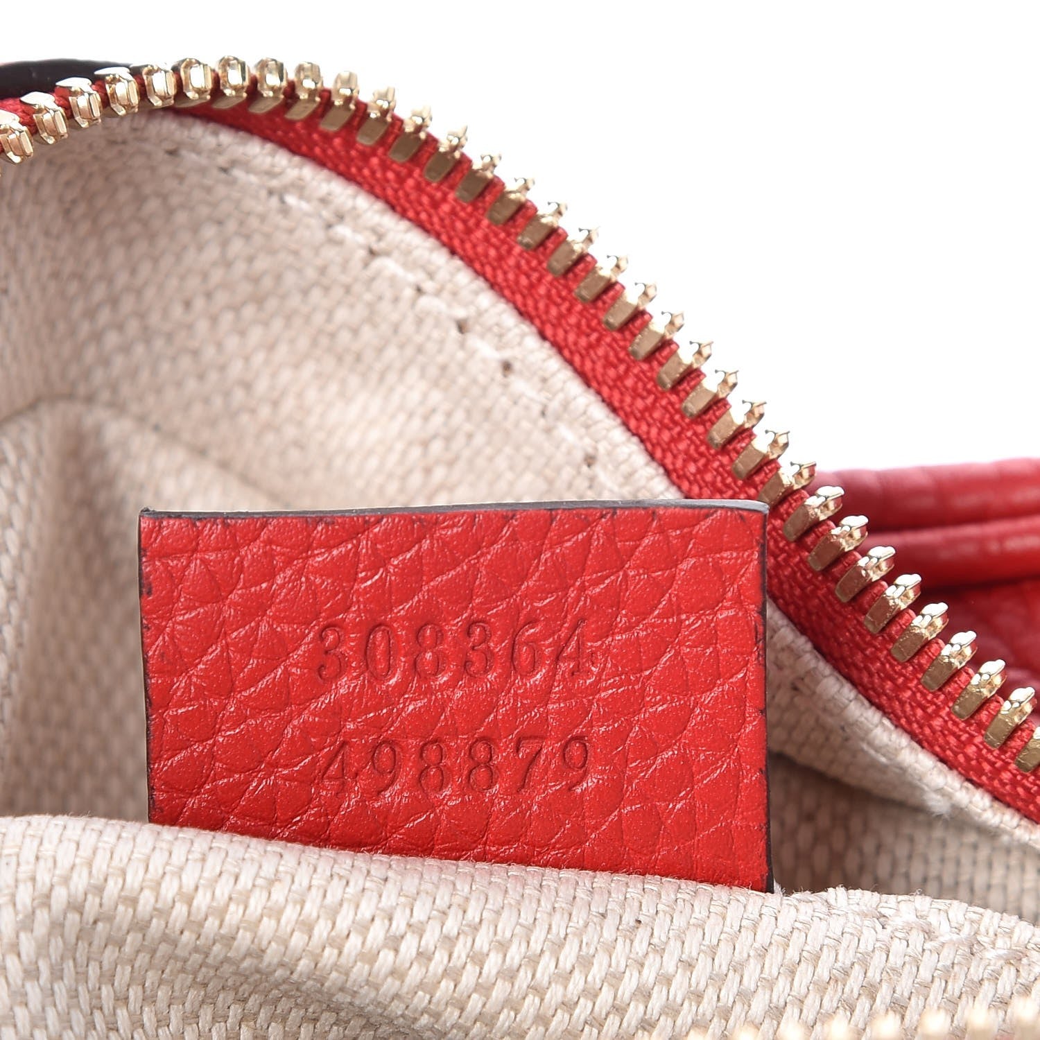Gucci Pebbled Calfskin Small Soho Disco Bag Tabasco Red 7 of 7