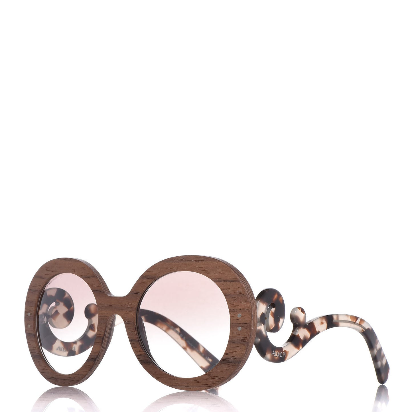 Wooden Baroque Sunglasses SPR 27R Nut Canaletto
