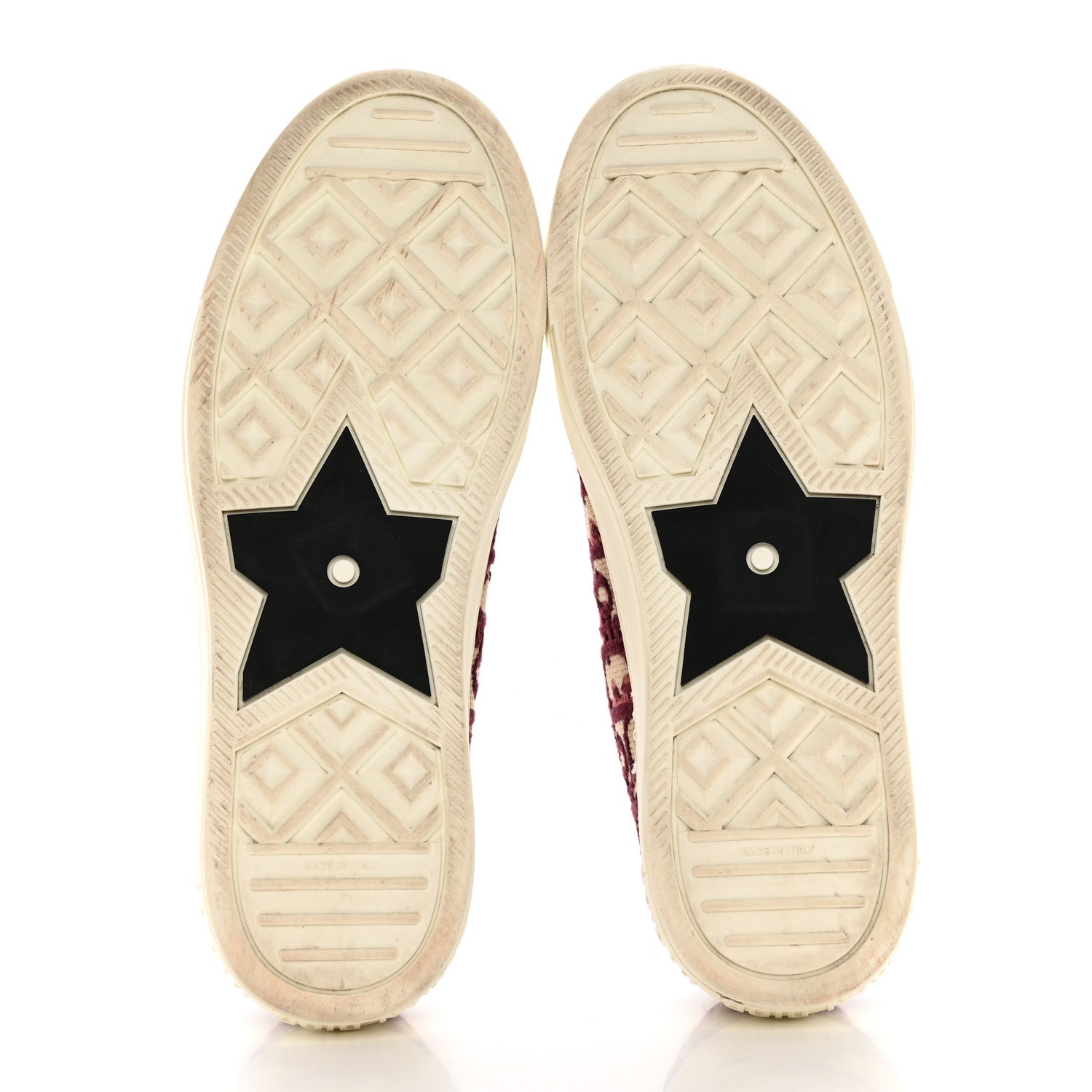 Christian Dior Canvas Oblique Walk'N'Dior Low Top Sneakers 38.5 Deep Amaranth 6 of 17