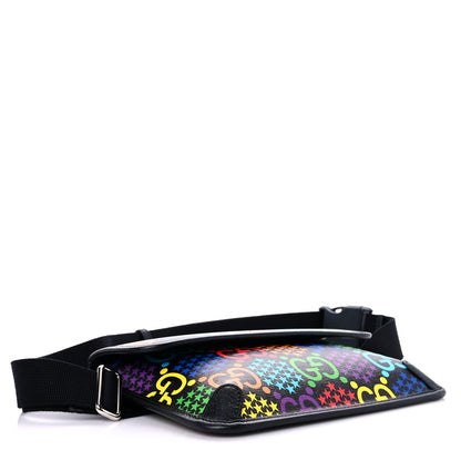 Gucci GG Supreme Monogram Psychedelic Slim Belt Bag Black 4 of 10