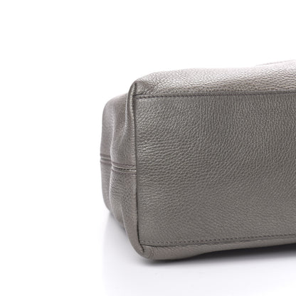 Gucci Metallic Pebbled Calfskin Medium Soho Chain Shoulder Bag Sasso 10 of 12