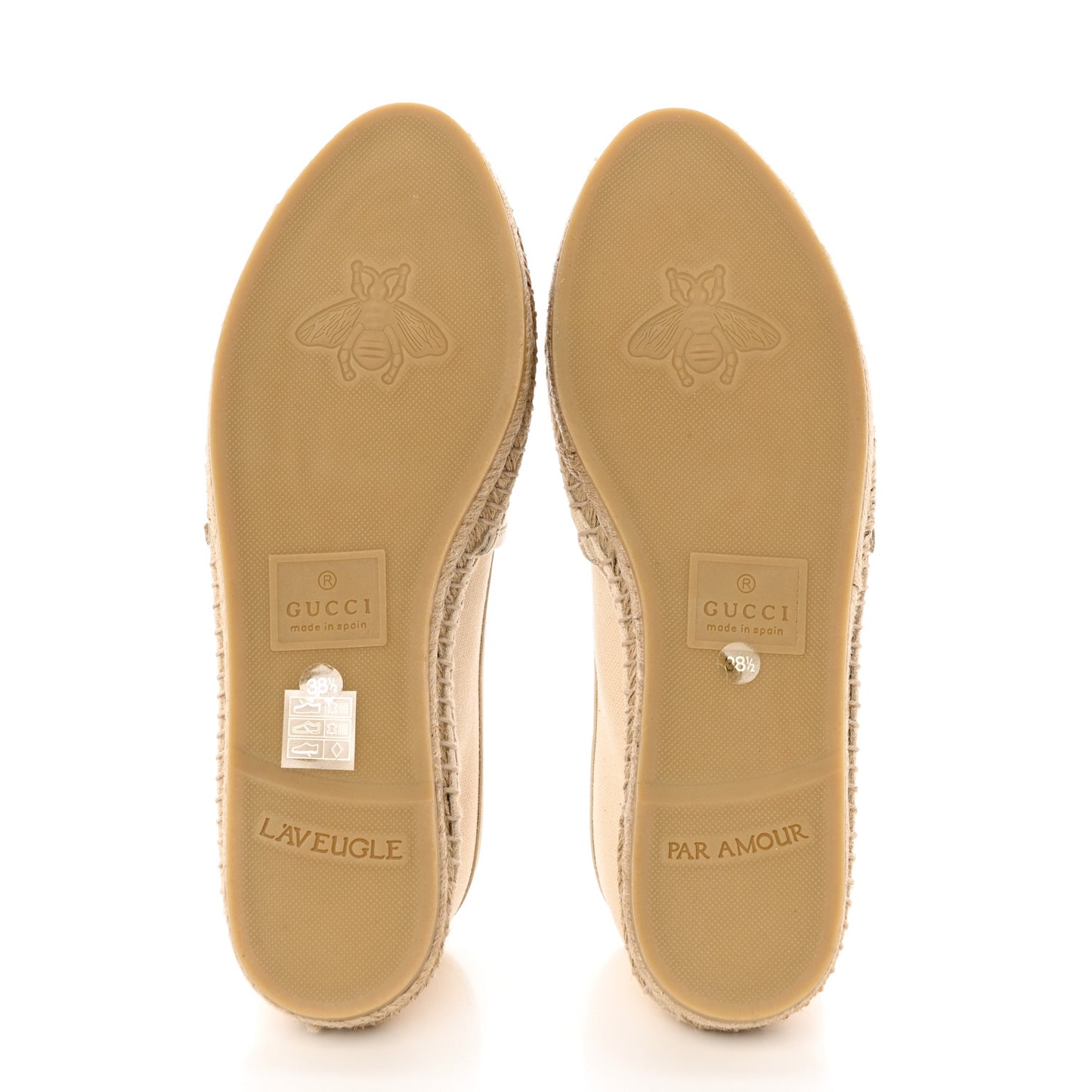Canvas Logo Espadrilles 38.5 Greggio White