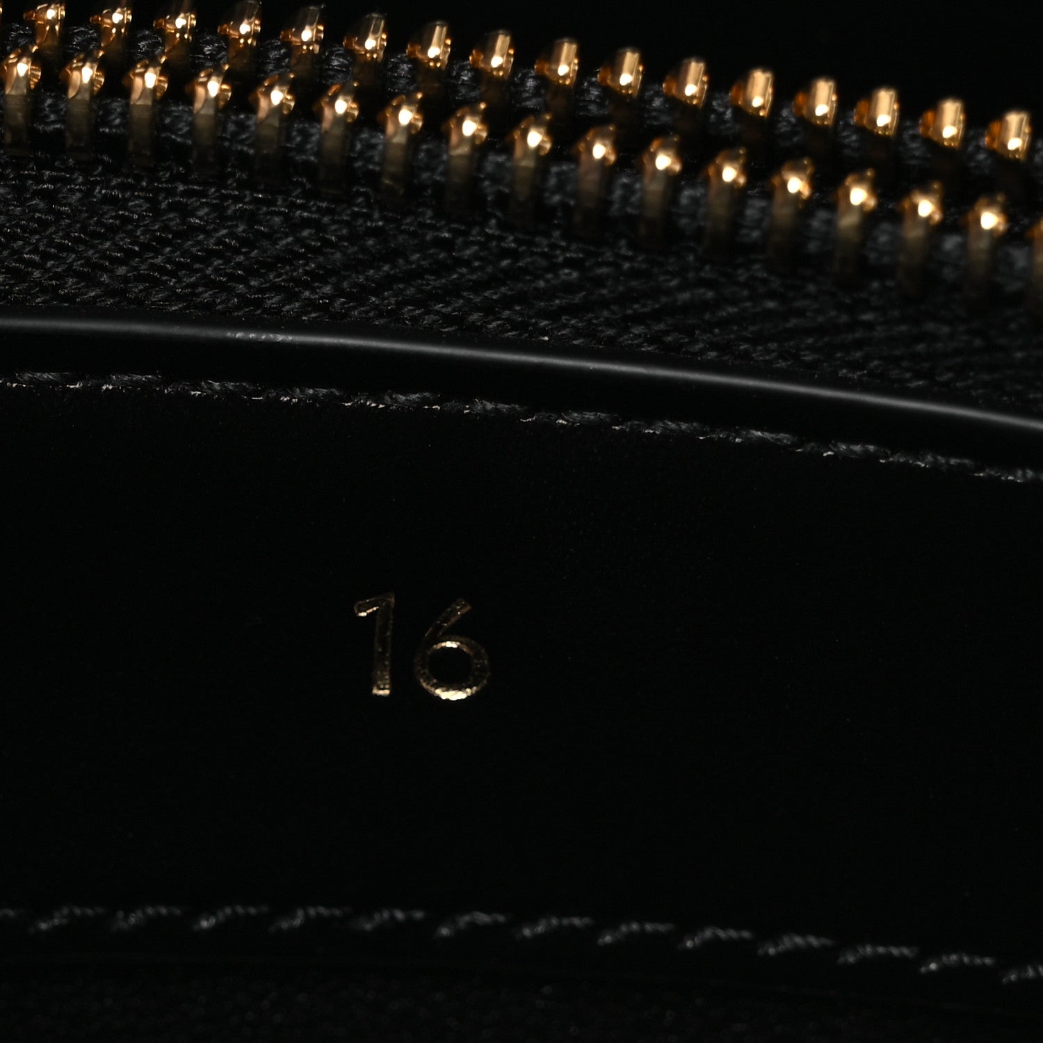 Celine Satinated Calfskin Small 16 Top Handle Bag Black 9 of 15