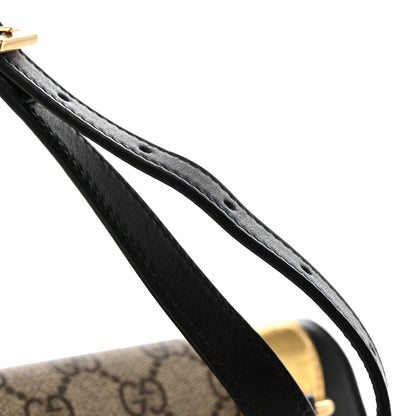 Gucci GG Supreme Monogram Small Osiride Shoulder Bag Black Gold 13 of 13