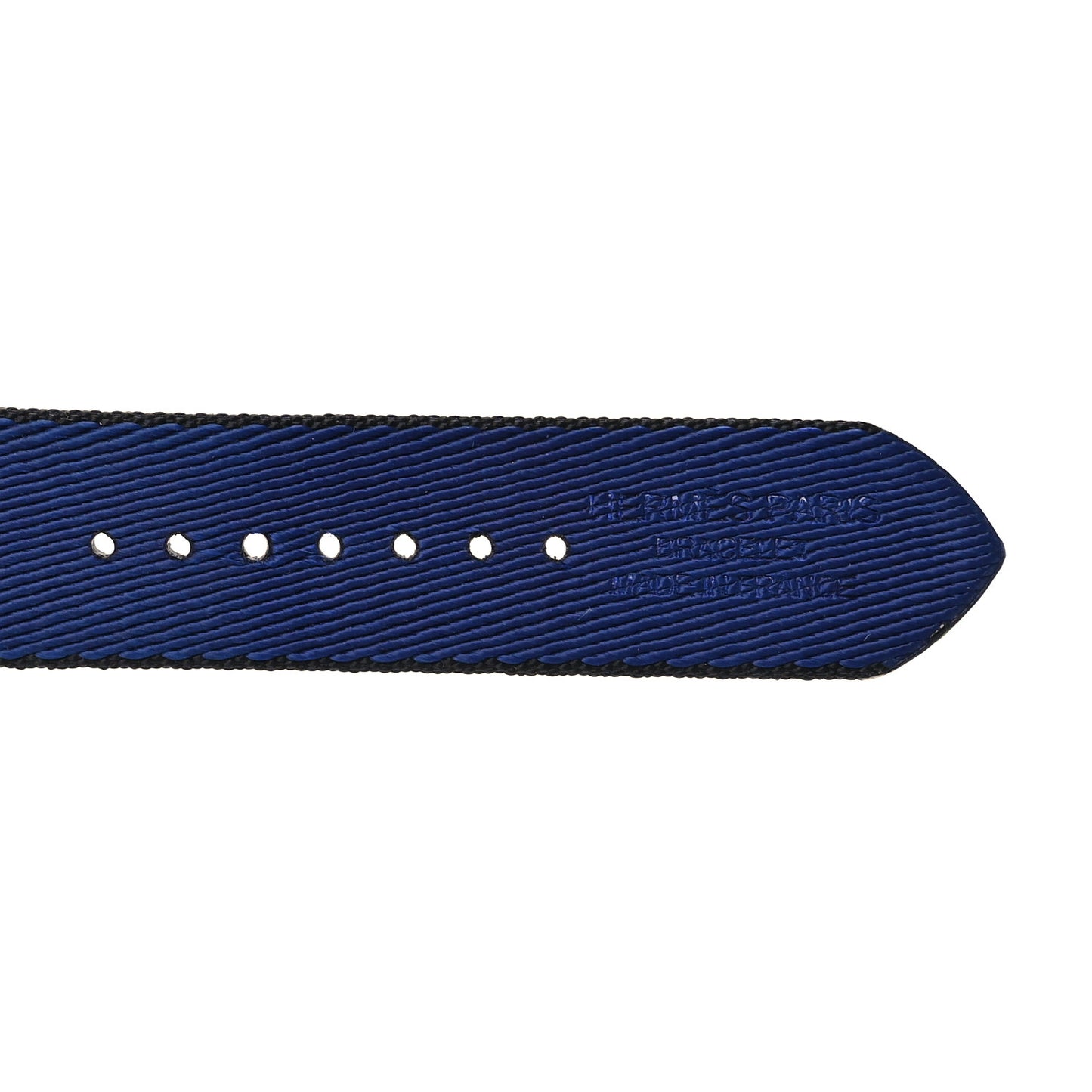 Nylon Weave Apple Watch Single Tour Band 42mm Black Bleu Saphir