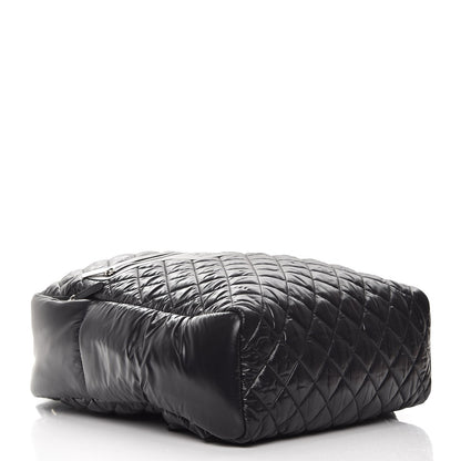 Chanel Nylon Quilted XL Coco Cocoon Backpack Black 4 of 8