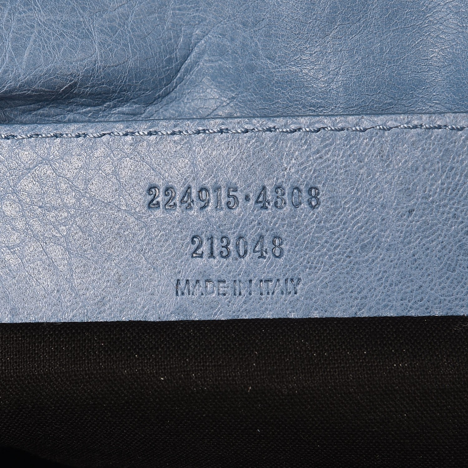 Balenciaga Agneau Classic Hardware Envelope Clutch Atlantique 7 of 11