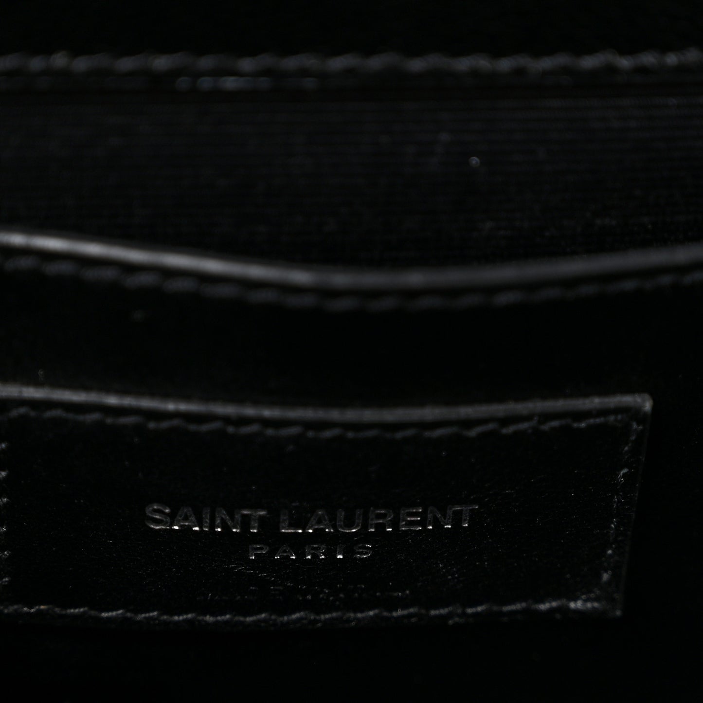 Grain De Poudre Medium Classic Monogram Kate Satchel Black White