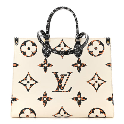 Louis Vuitton Monogram Giant Jungle Onthego GM Ivory 1 of 9