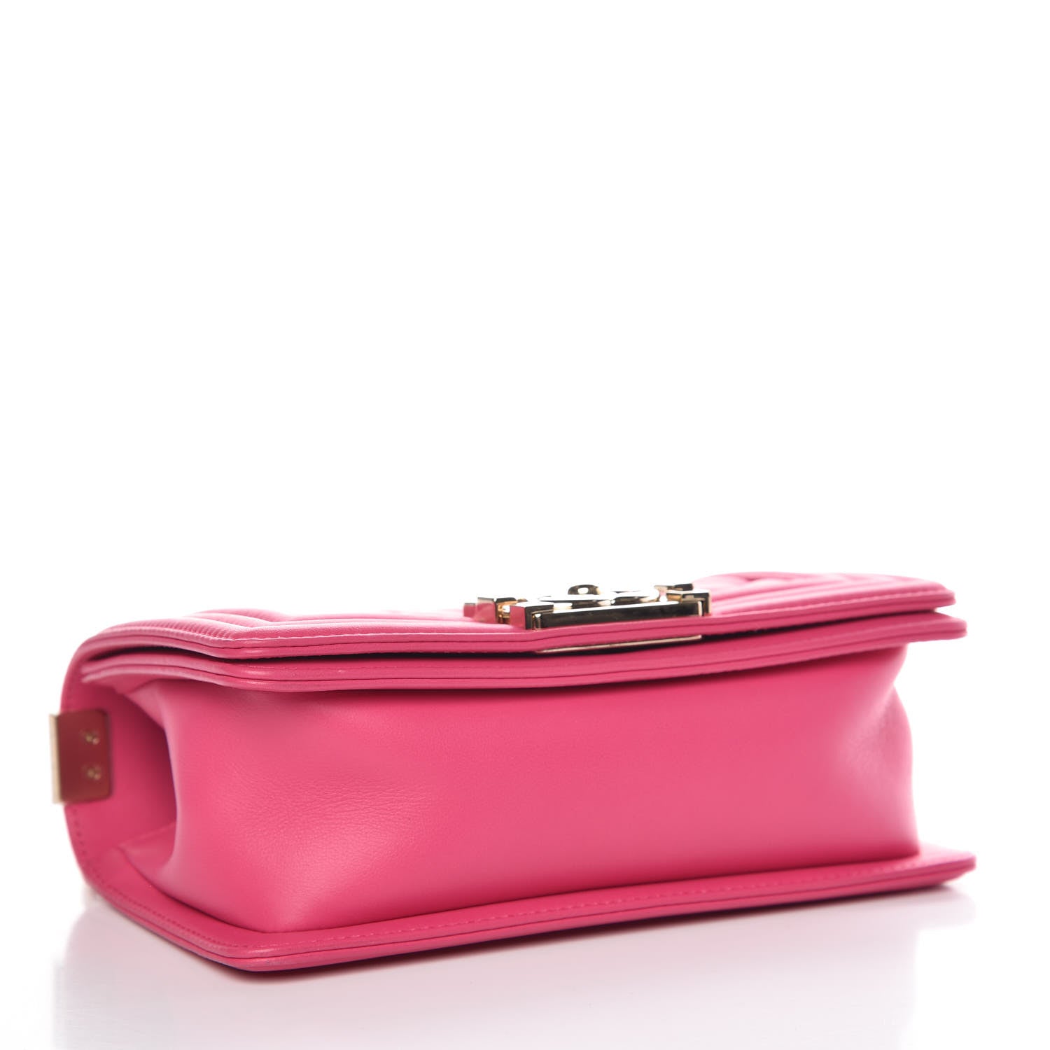 Chanel Calfskin Quilted Small Boy Flap Fuchsia 4 of 9