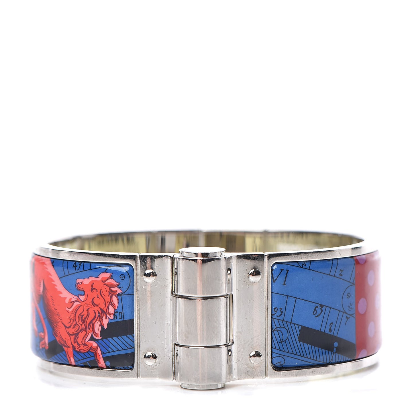 Enamel Printed Wide Charniere Astrologie A Pois Hinged Bracelet S Surnaturel