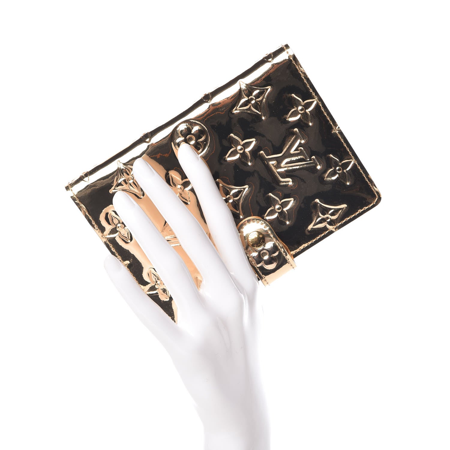 Louis Vuitton Monogram Miroir Small Ring Agenda Gold 2 of 6