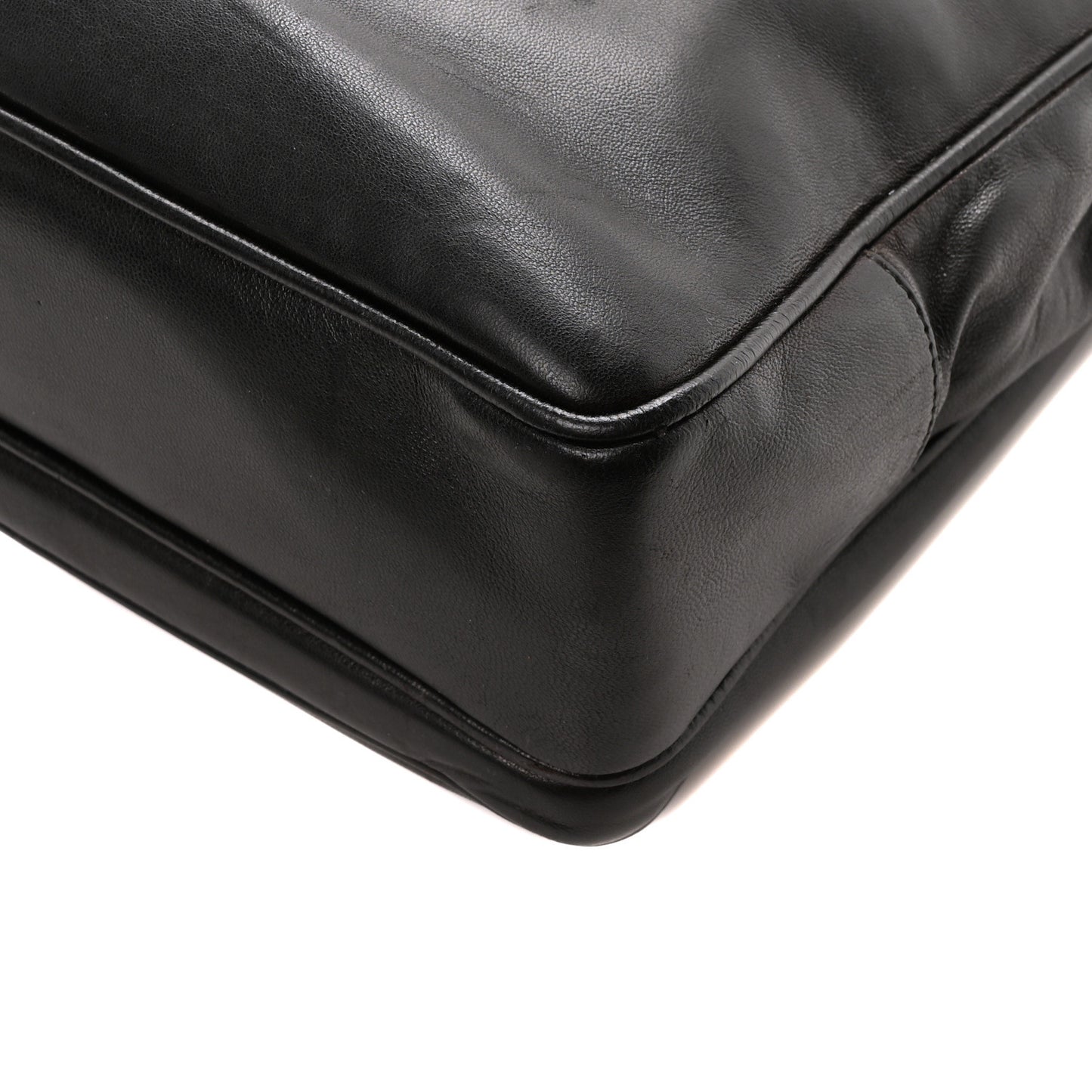 Lambskin Flap Shoulder Bag Black