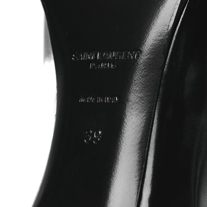 Saint Laurent Patent Calfskin Diane 100 Boots 39 Black 8 of 10